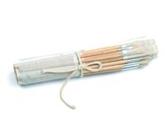 Инструменты держателя щетки естественного цвета бамбуковые полезные, случай 41,5 * 56км чесального валка художника
