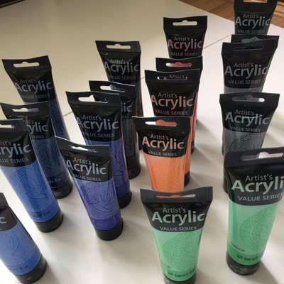 Серия 100ml & 75ml Феникс значения цвета художников акриловая крася
