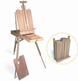 Деревянная стойка искусства мольберта картины, французский мольберт коробки эскиза с подносом алюминия пояса палитры