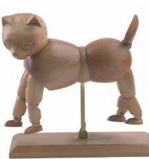 Дизайн манекена собаки/кота Маникин яркого художника ремесла деревянный хороший